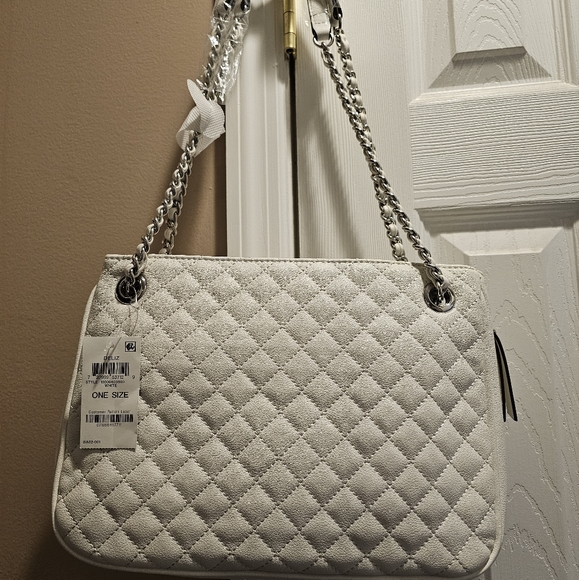 INC International Concepts Deliz Chain Shoulder Bag White NWT! - Picture 5 of 13